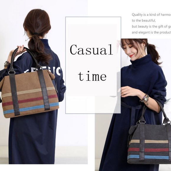 Casual Canvas Women Luxury Designer Hand Bags - Picture 8 of 16